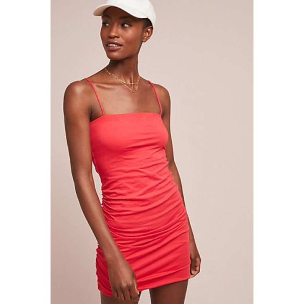 New Anthro Velvet Diana Mini Dress stretch XSP